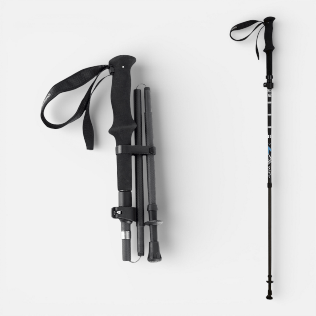 Mon Esprit Nature 100-115cm Bâtons de Trekking en fibre de carbone - NatureGrip