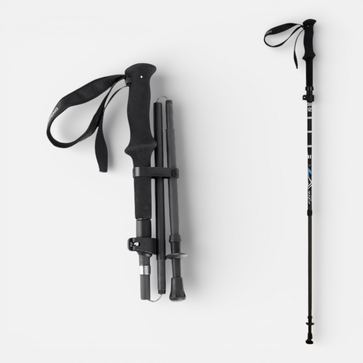 Mon Esprit Nature 100-115cm Bâtons de Trekking en fibre de carbone - NatureGrip