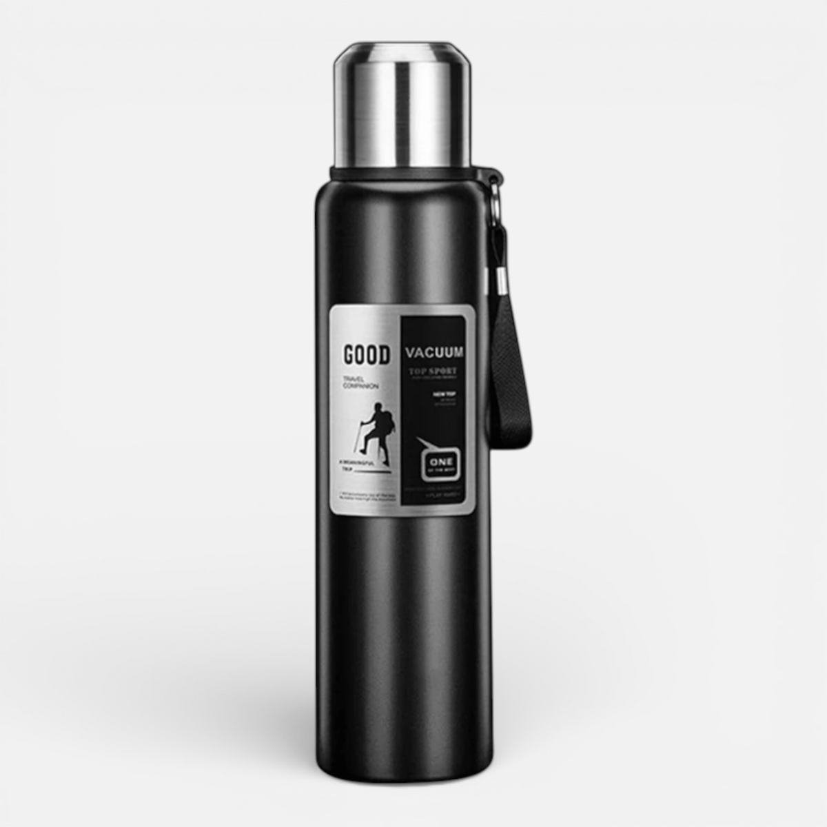 Mon Esprit Nature 800ml Noir Bouteille Thermos en acier inoxydable - Fusio 2