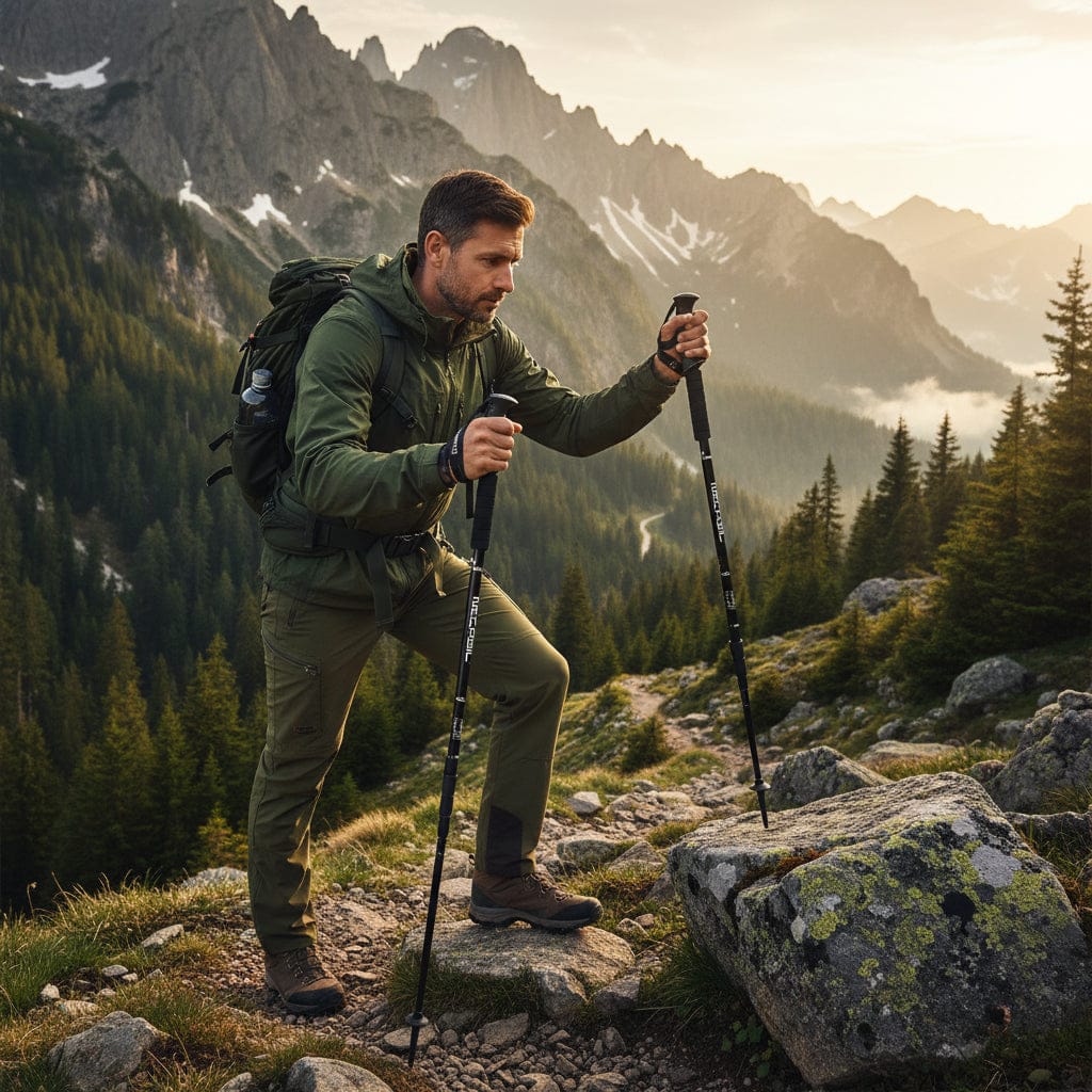 Mon Esprit Nature Batons de randonnée anti-dérapants - Packly