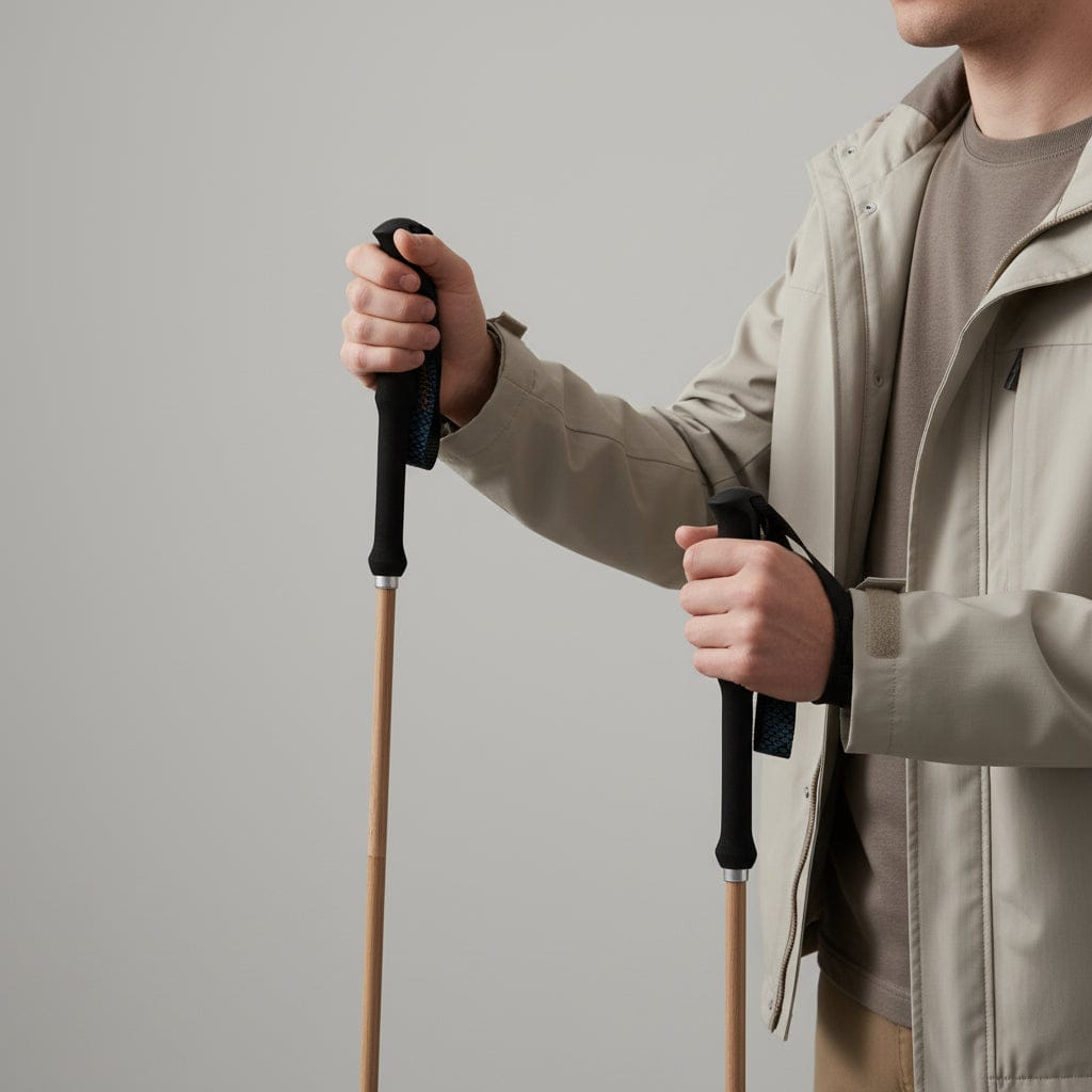 Mon Esprit Nature Bâtons de randonnée ultralégers en bambou - Trekflex