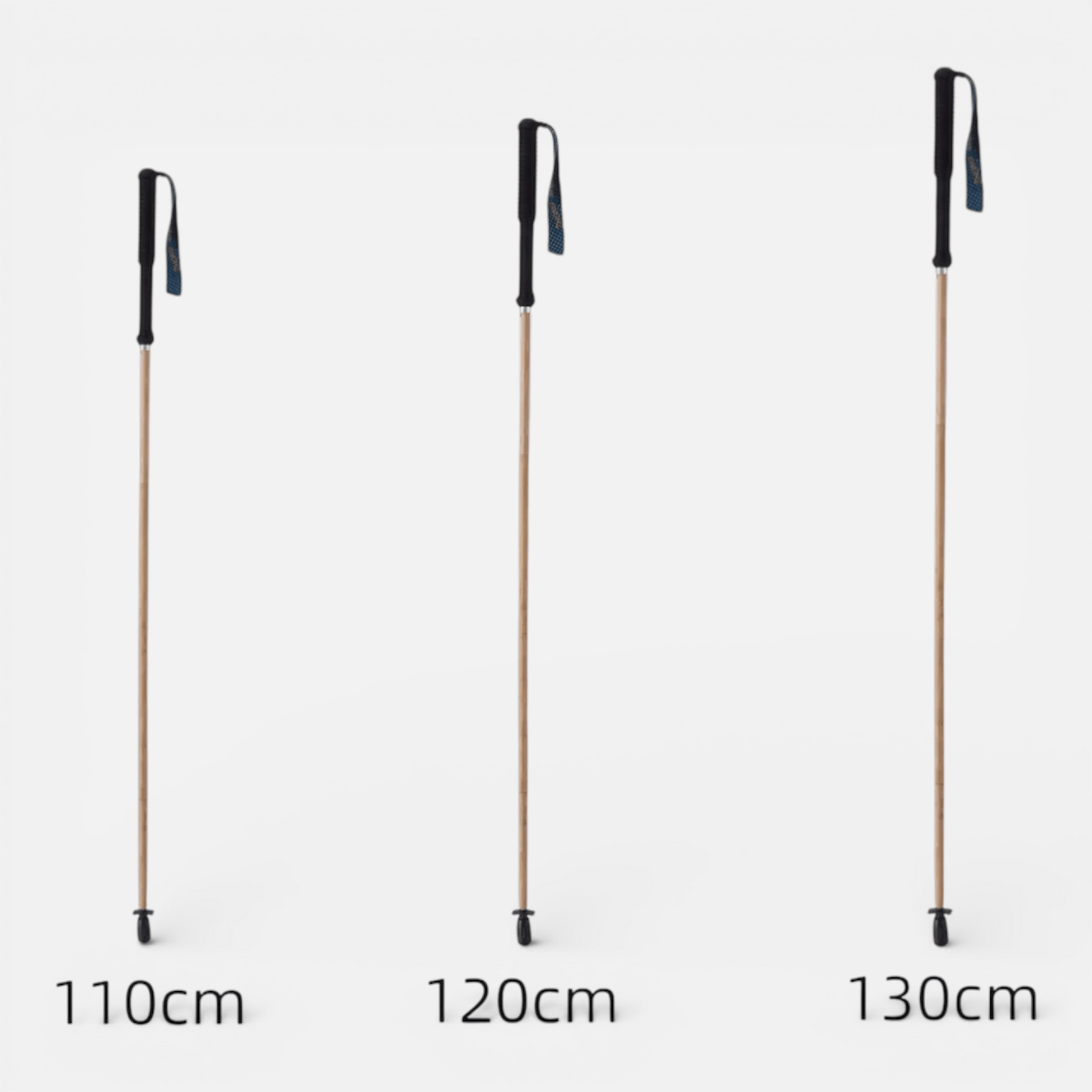 Mon Esprit Nature Bâtons de randonnée ultralégers en bambou - Trekflex