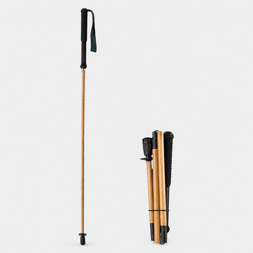 Mon Esprit Nature Bâtons de randonnée ultralégers en bambou - Trekflex