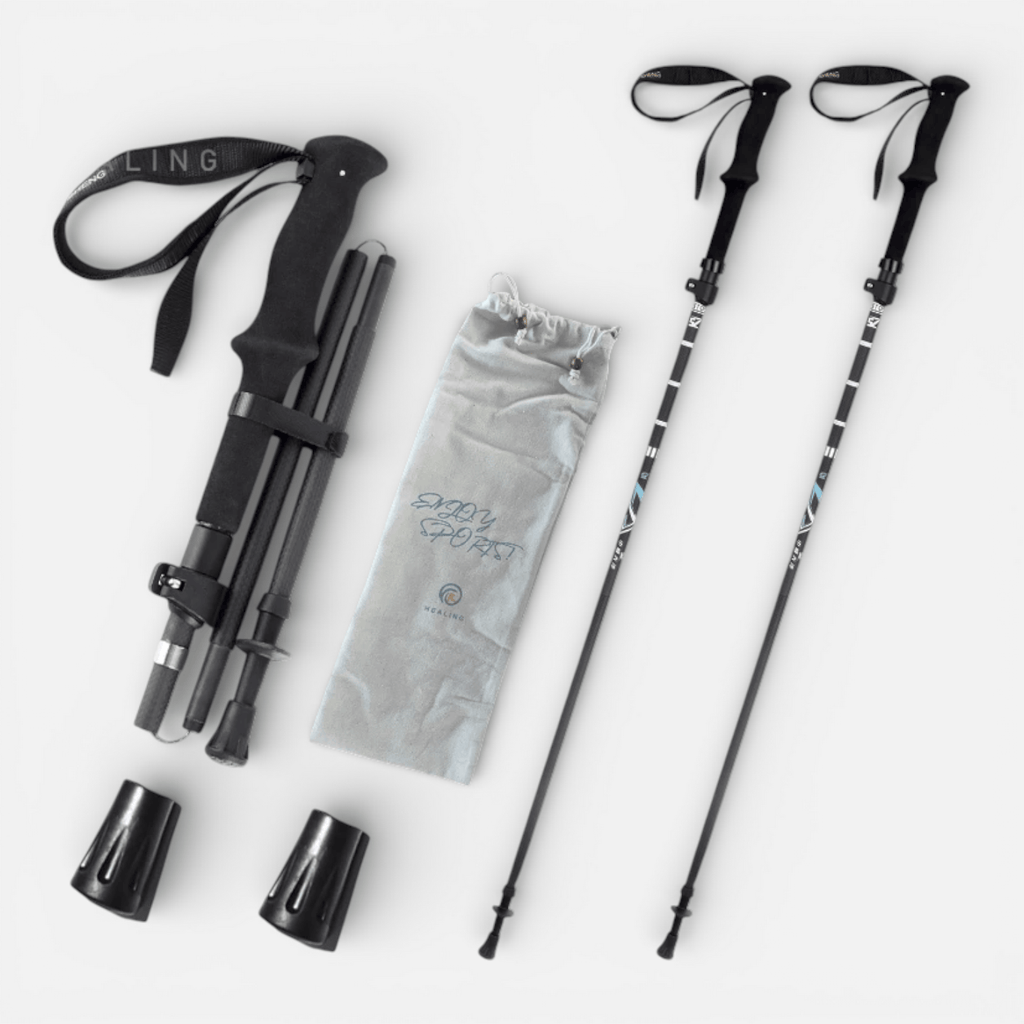 Mon Esprit Nature Bâtons de Trekking en fibre de carbone - NatureGrip
