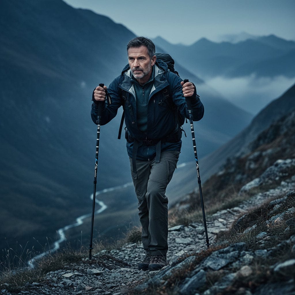 Mon Esprit Nature Bâtons de Trekking en fibre de carbone - NatureGrip