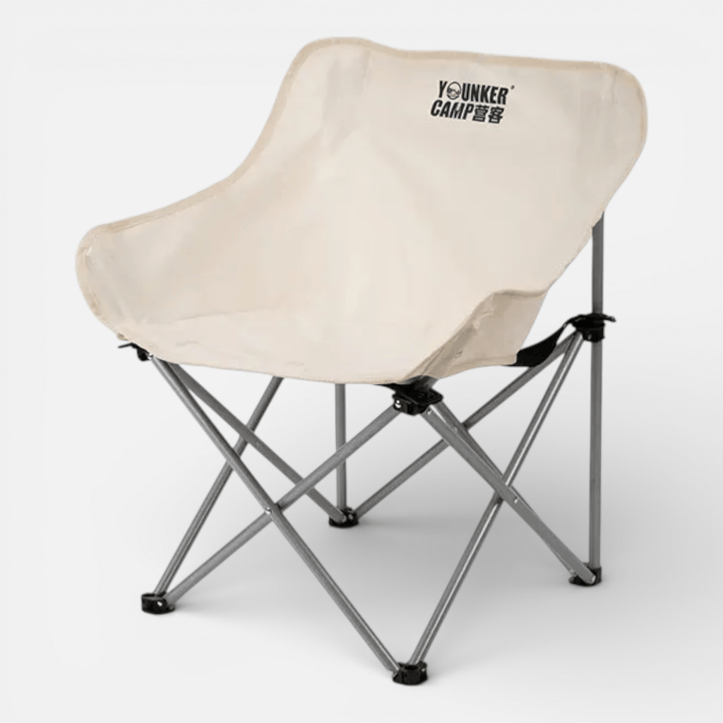 Mon Esprit Nature beige clair Chaise pliante portable d'extérieur - NomadRidge