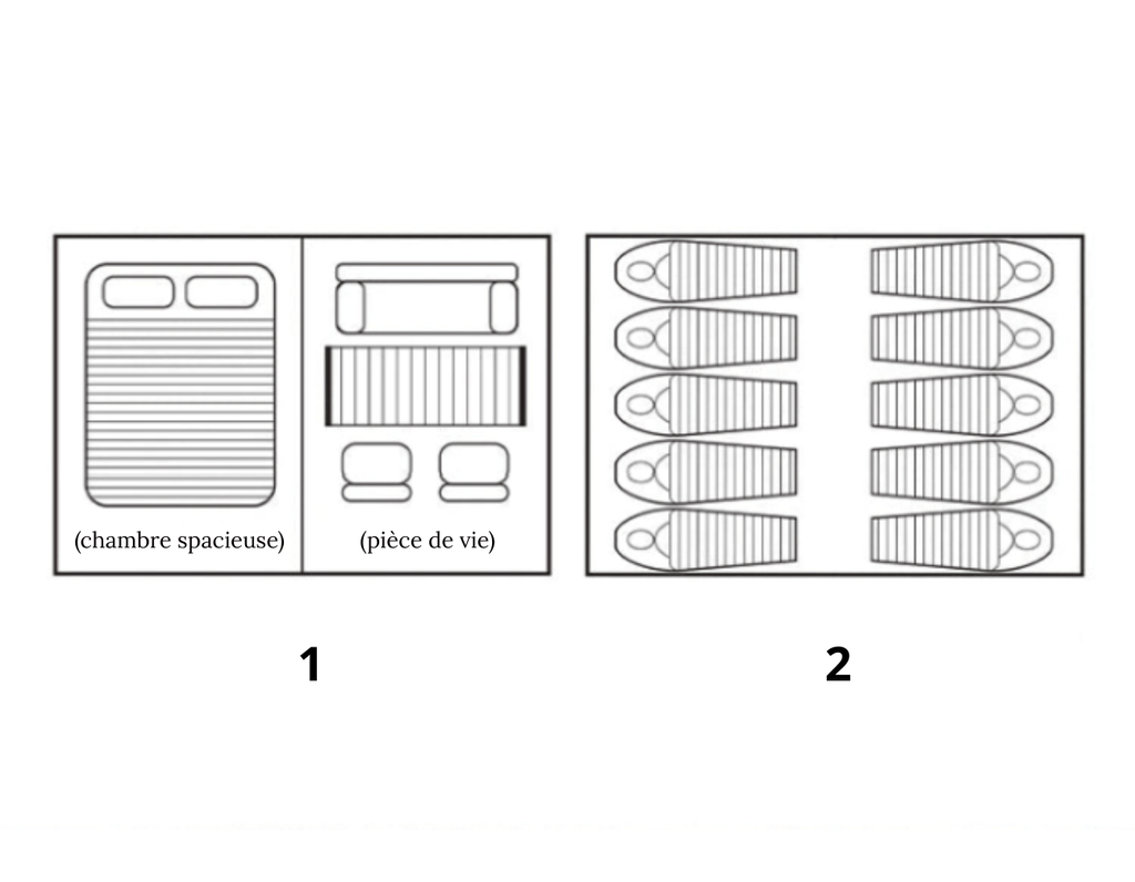 Mon Esprit Nature Beige Tente de camping de Luxe - Sentura