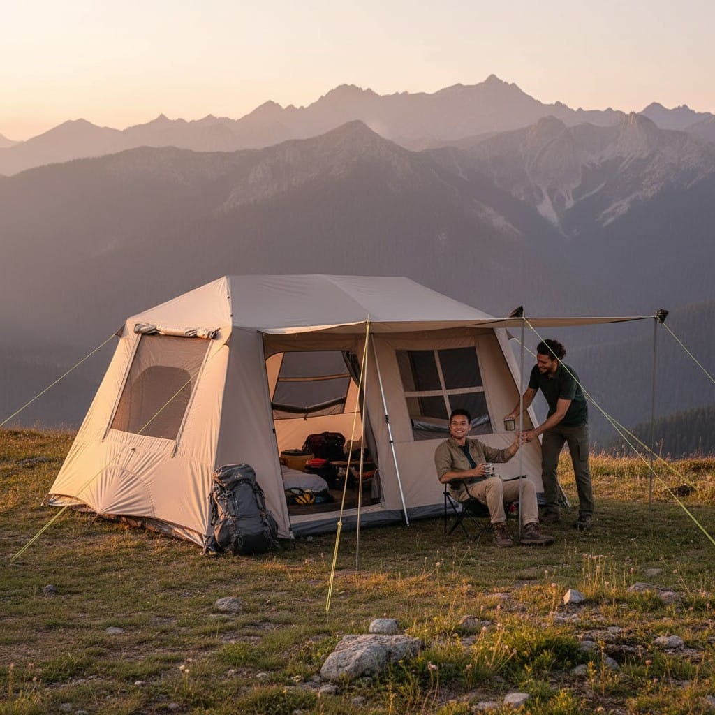 Mon Esprit Nature Beige Tente de camping de Luxe - Sentura