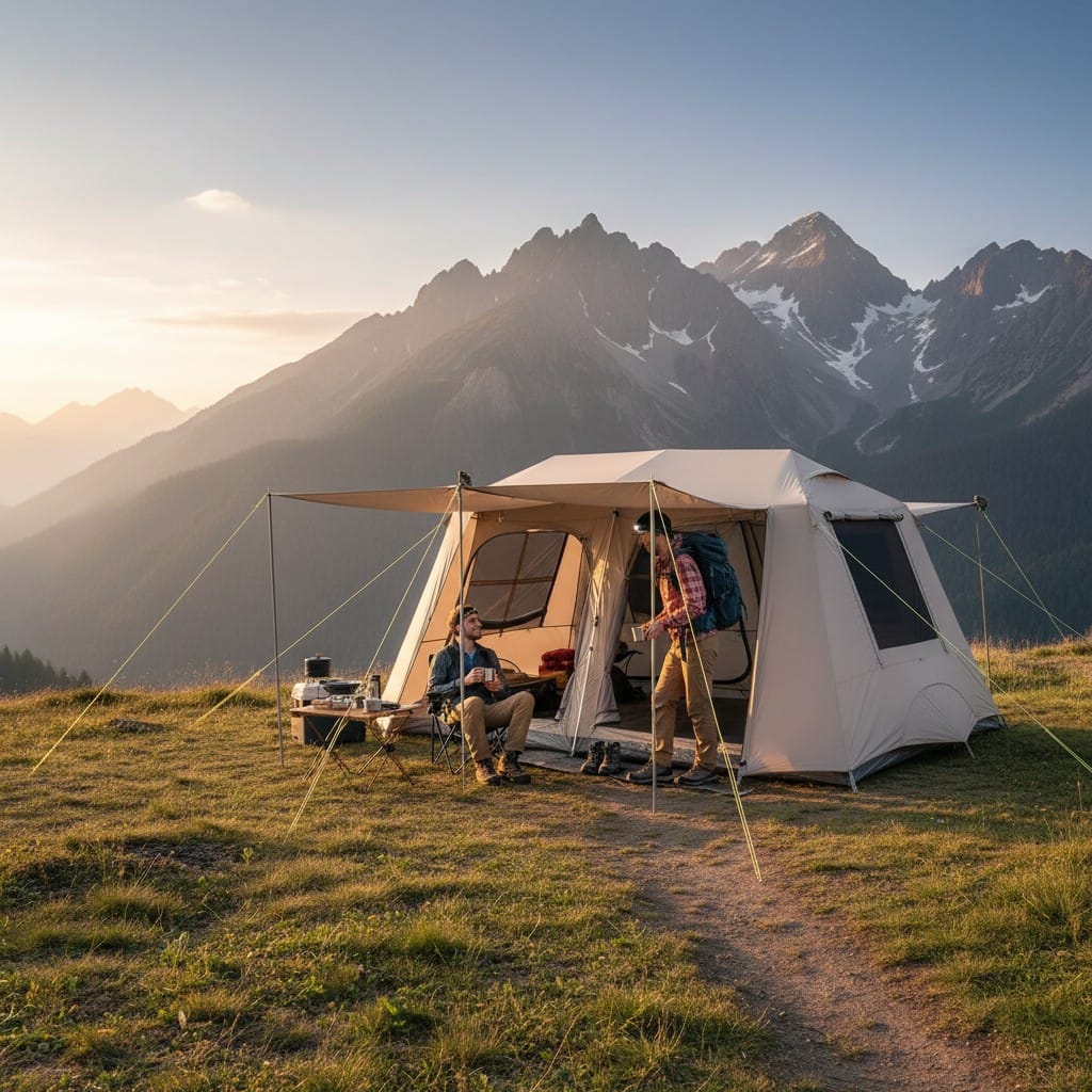 Mon Esprit Nature Beige Tente de camping de Luxe - Sentura