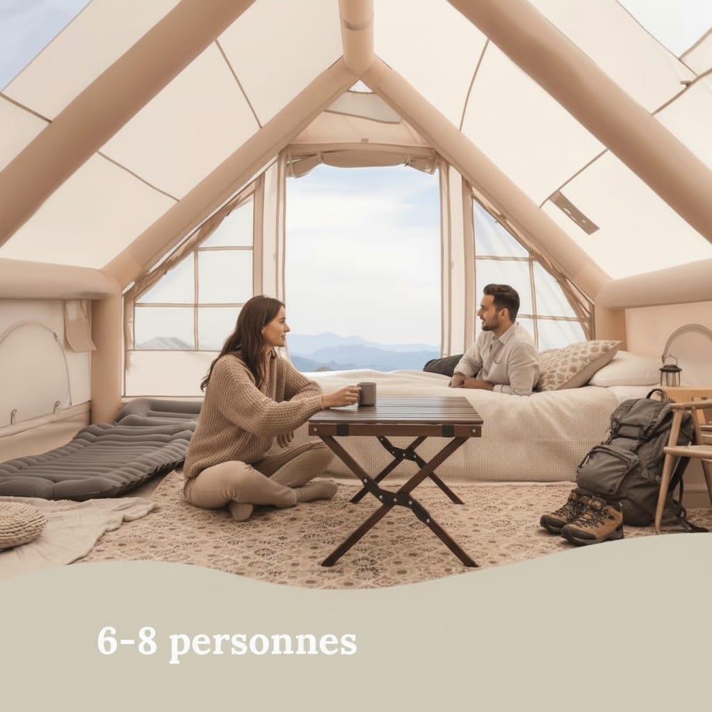 Mon Esprit Nature Beige Tente de camping Gonflable - Tentura One