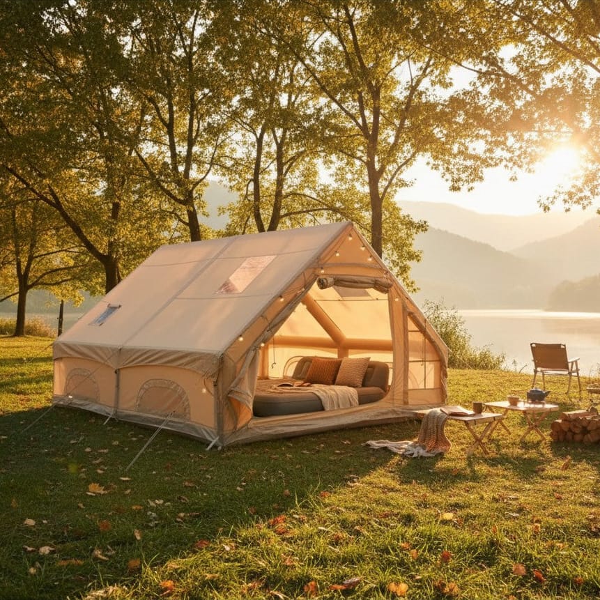 Mon Esprit Nature Beige Tente de camping Gonflable - Tentura One