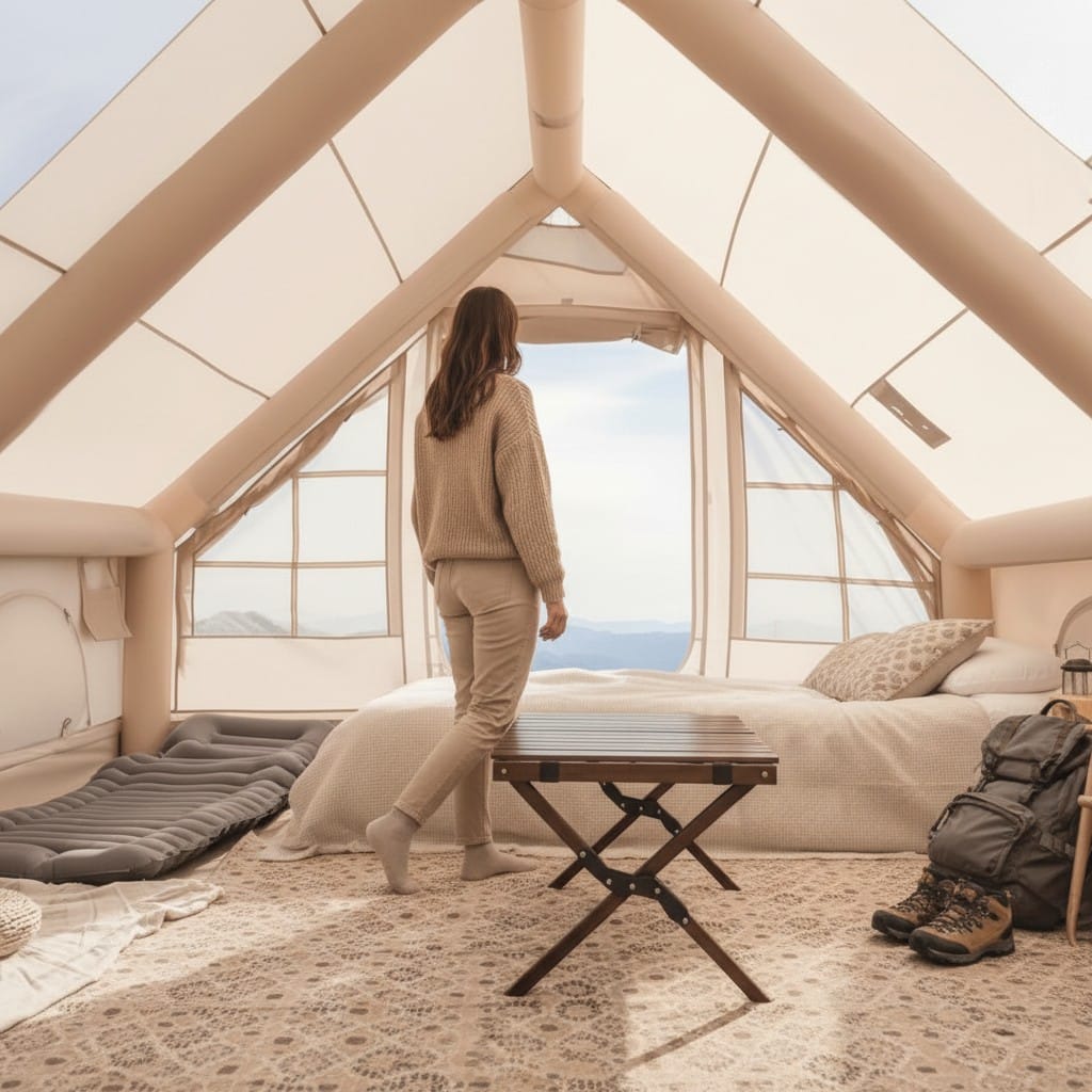 Mon Esprit Nature Beige Tente de camping Gonflable - Tentura One