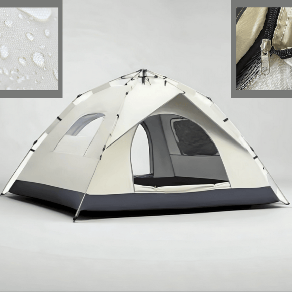 Mon Esprit Nature Beige Tente de camping Polyester - VENUS 4P