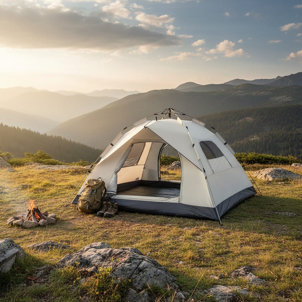 Mon Esprit Nature Beige Tente de camping Polyester - VENUS 4P