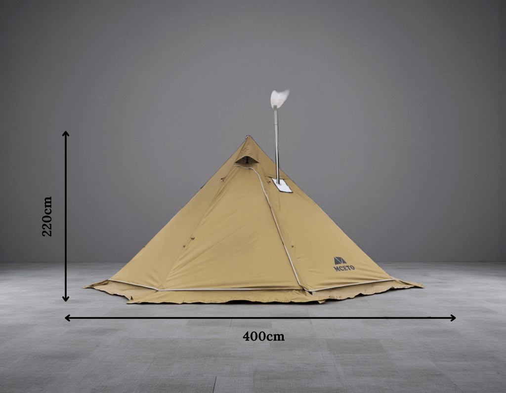 Mon Esprit Nature Beige Tente de camping pyramidale - Tipi 4P