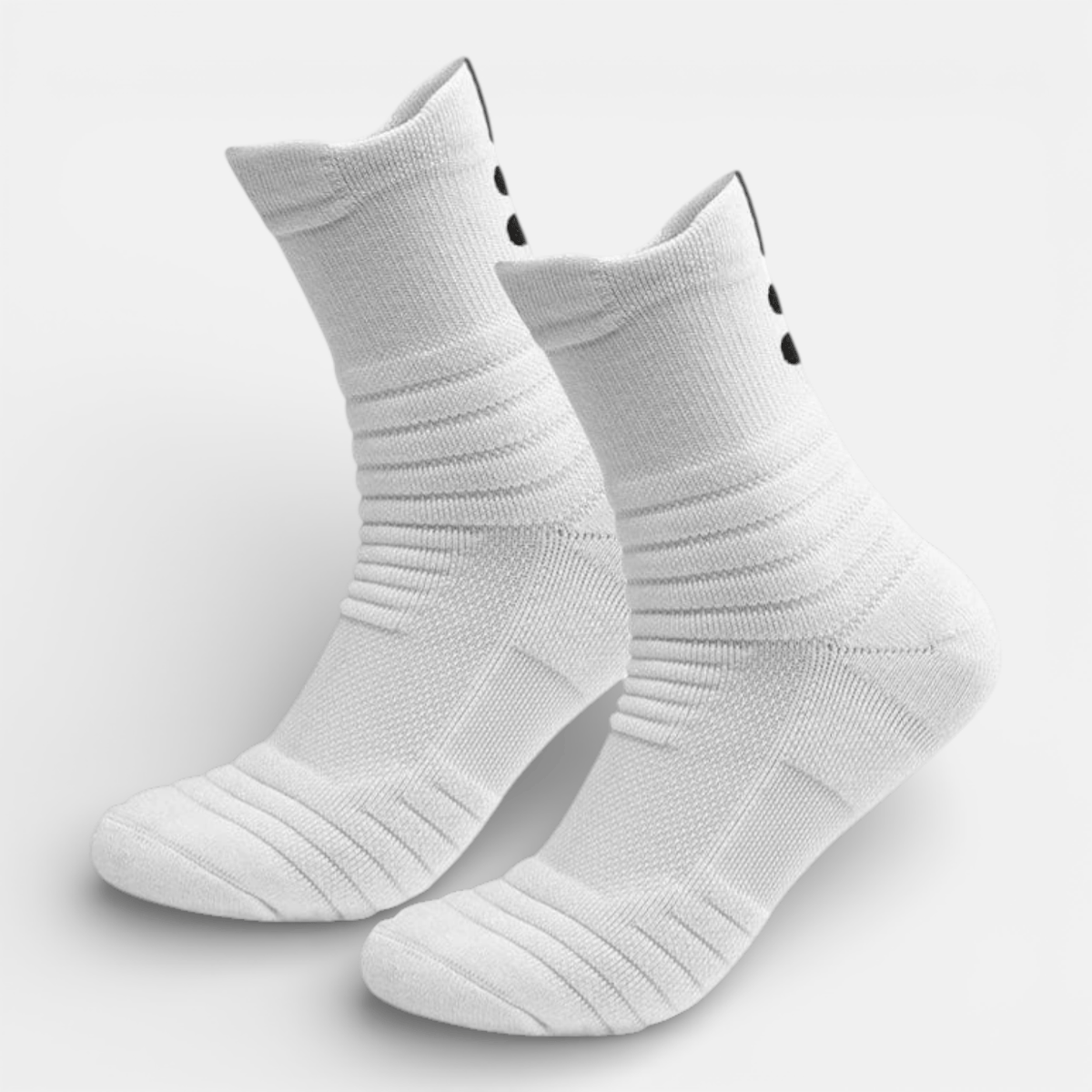 Mon Esprit Nature Blanc Chaussettes de sport antidérapantes