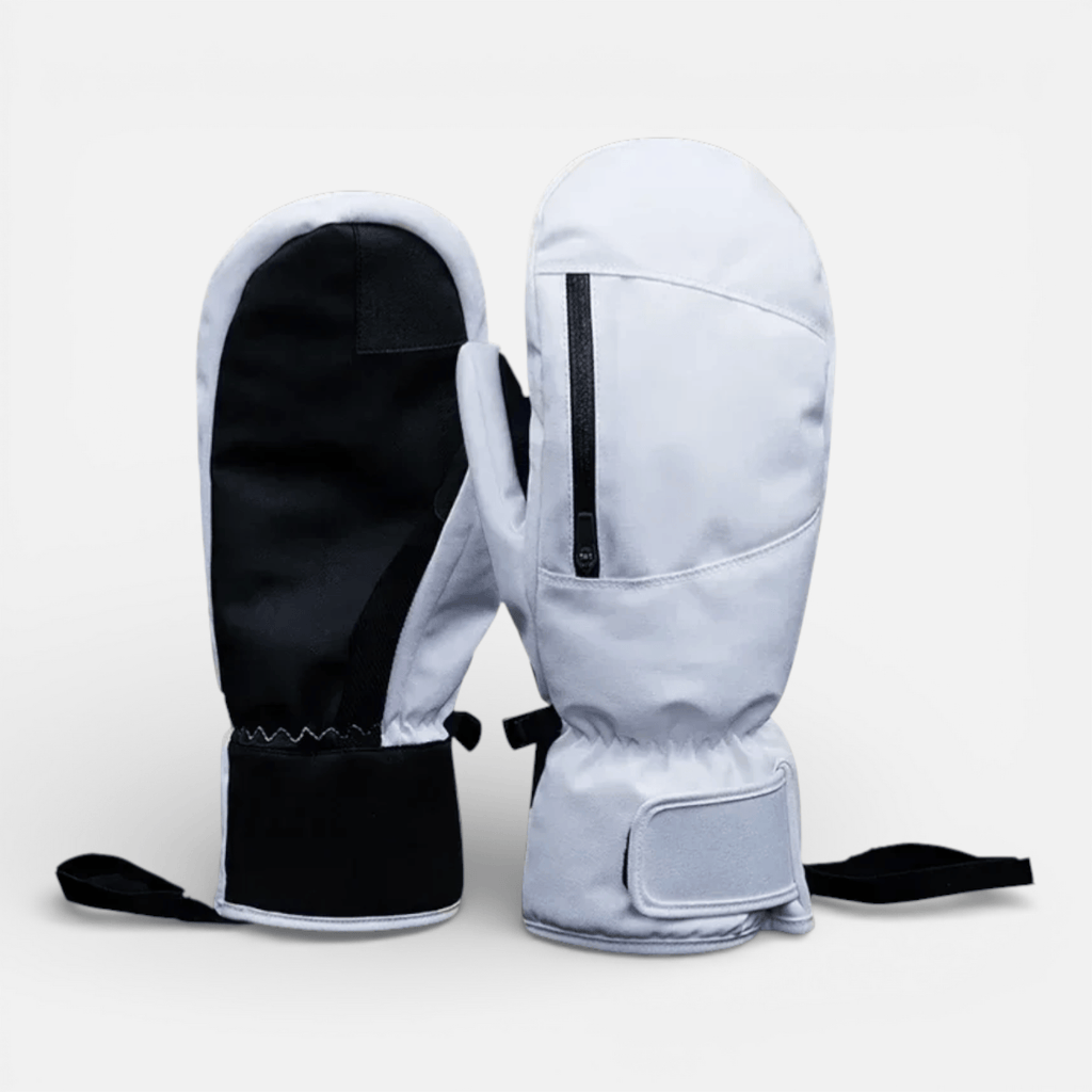 Mon Esprit Nature Blanc / M Gants de ski d'hiver imperméables épais