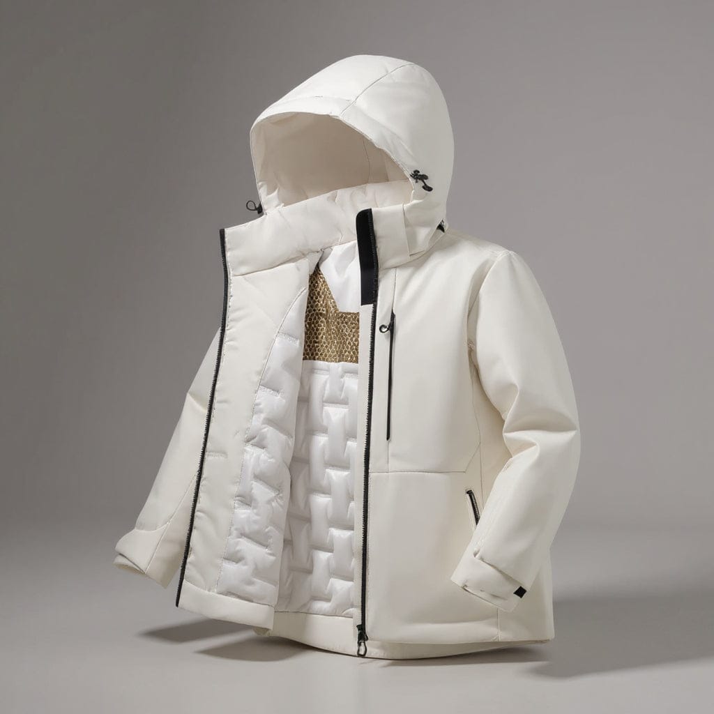 Mon Esprit Nature Blanc / S Veste de randonnée coupe-vent thermique - Poly 2