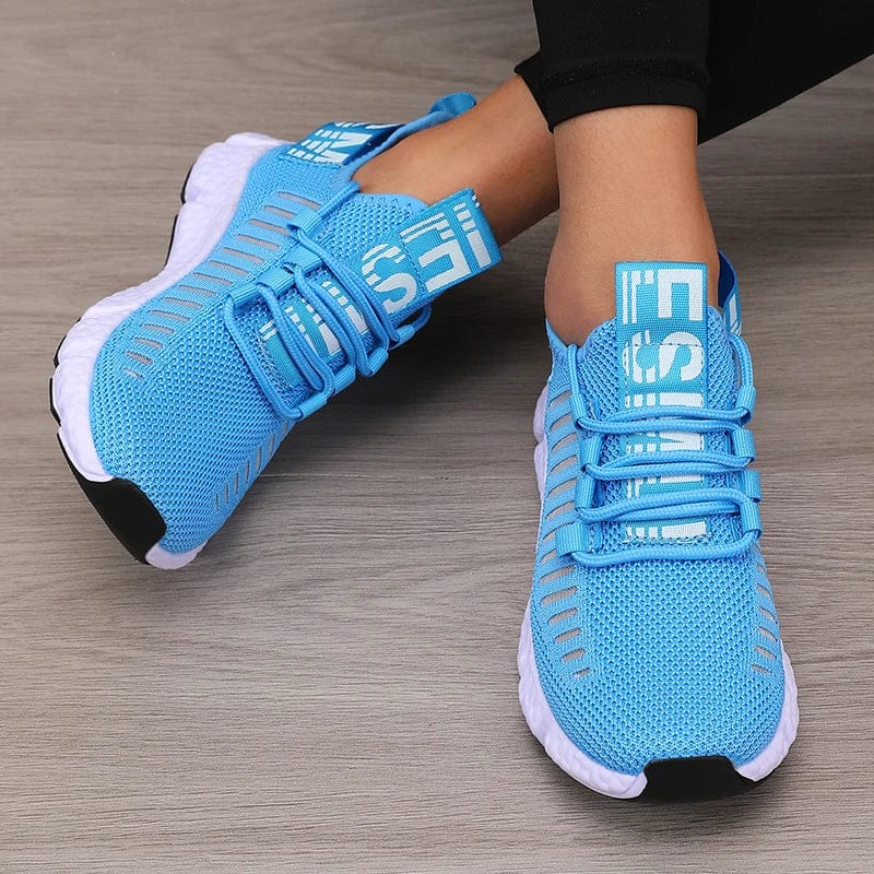Mon Esprit Nature Bleu ciel / 36 Chaussures Randonnée Femme Légère et Respirante - FloxRun