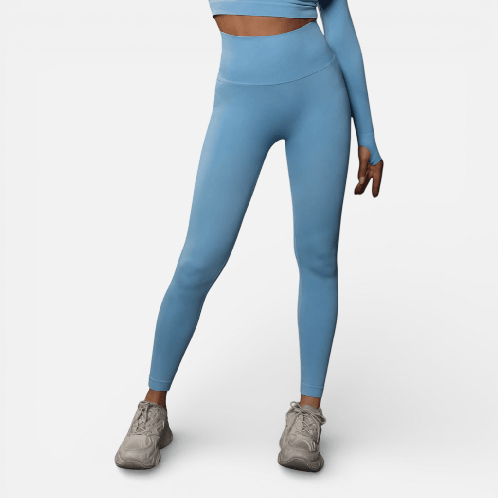 Mon Esprit Nature Bleu ciel / S Legging sans couture femmes