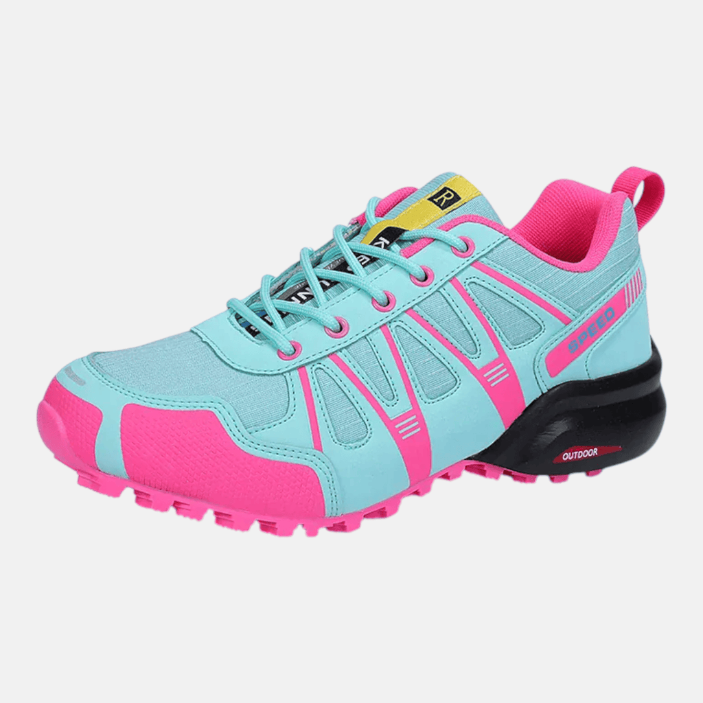 Mon Esprit Nature bleu-vert / 36 Chaussures Randonnée Femme Imperméables et Légères - WaterFlow