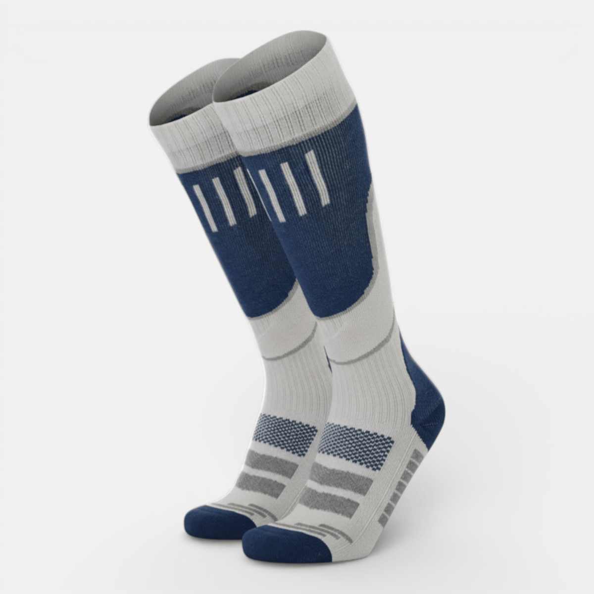 Mon Esprit Nature bleu-vert foncé / 36-46 / 2 Paires Paires de chaussettes de Ski en laine x2