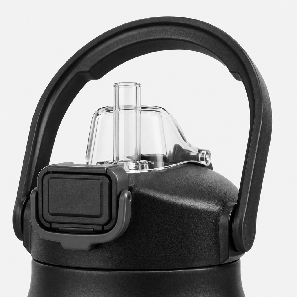Mon Esprit Nature Bouteille isotherme en acier inoxydable avec paille - Telmo