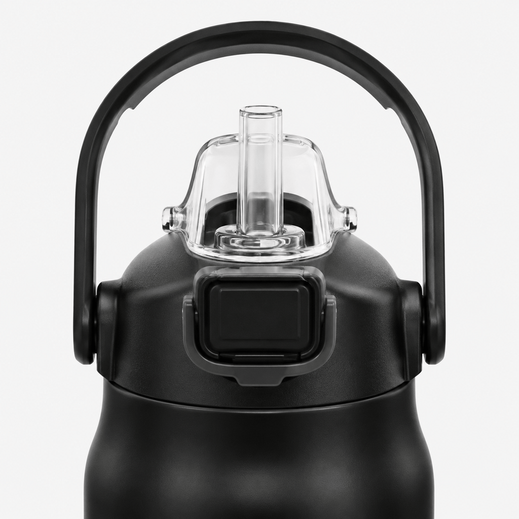 Mon Esprit Nature Bouteille isotherme en acier inoxydable avec paille - Telmo