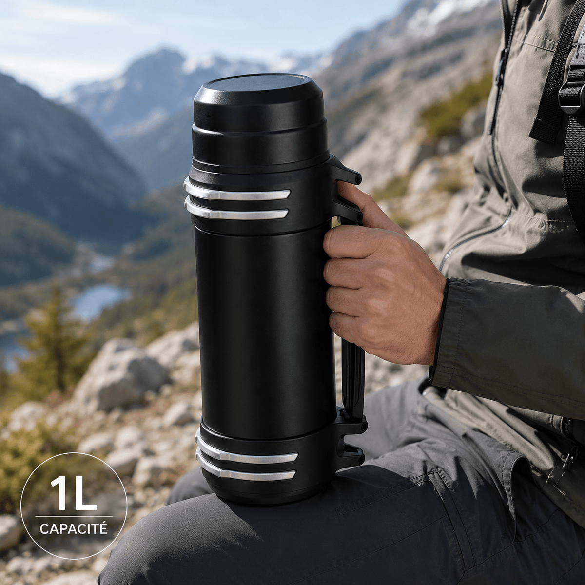 Mon Esprit Nature Bouteille isotherme portable grande capacité - Lamio 2