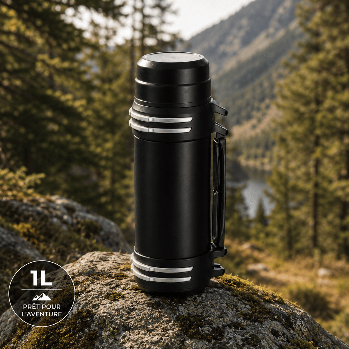 Mon Esprit Nature Bouteille isotherme portable grande capacité - Lamio 2