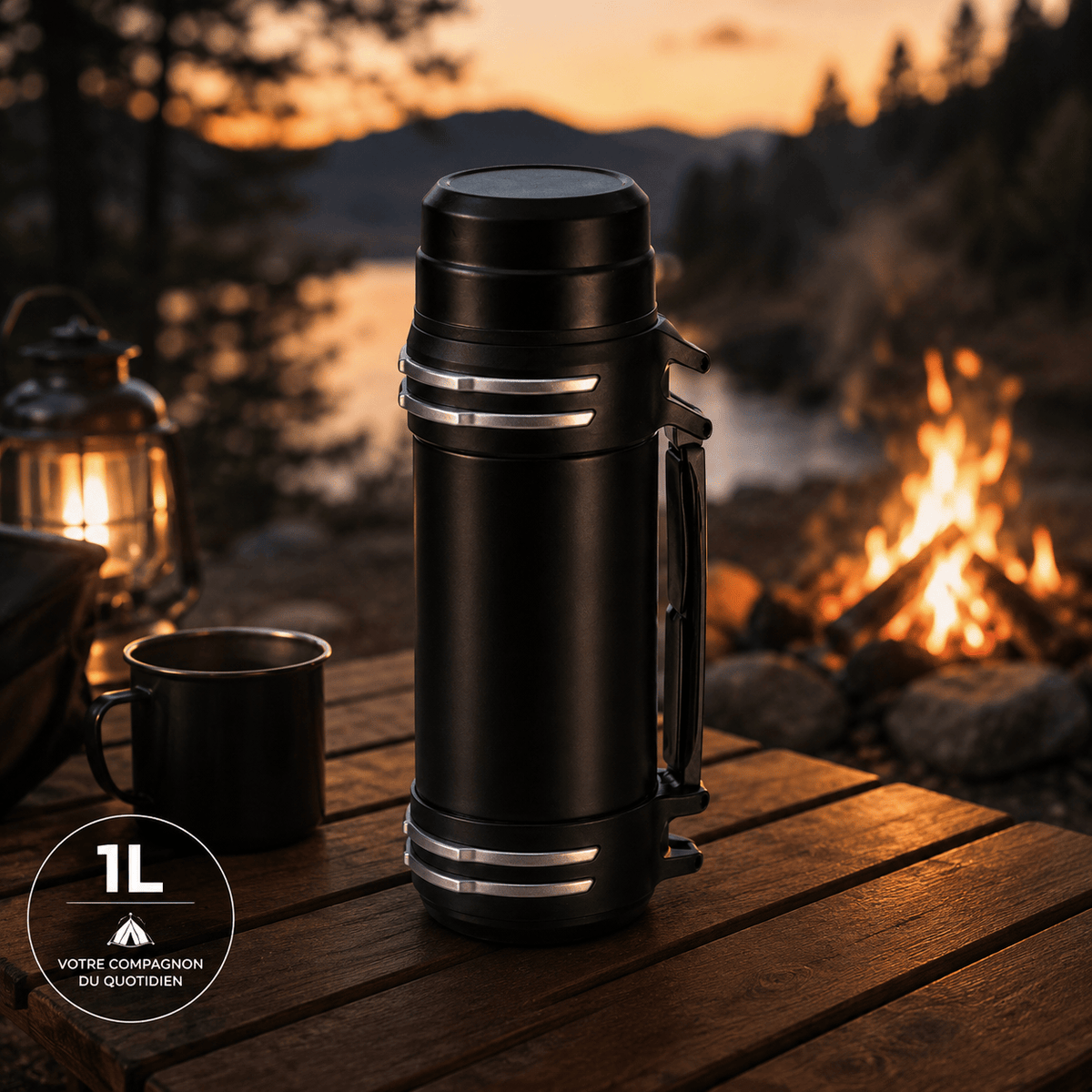 Mon Esprit Nature Bouteille isotherme portable grande capacité - Lamio 2