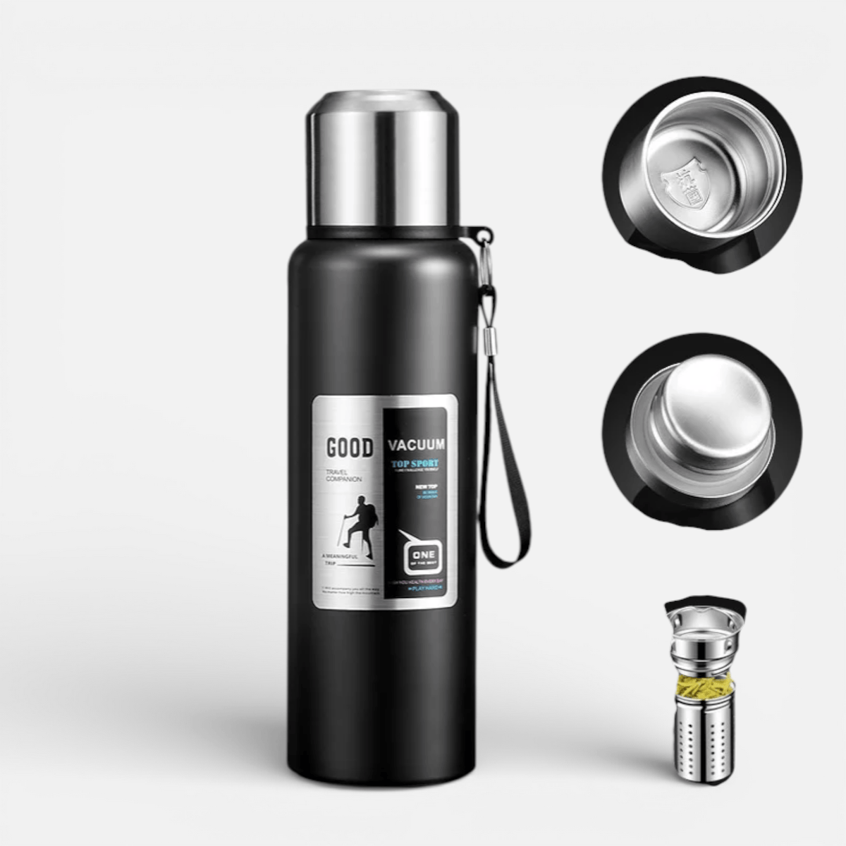 Mon Esprit Nature Bouteille Thermos en acier inoxydable - Fusio 2