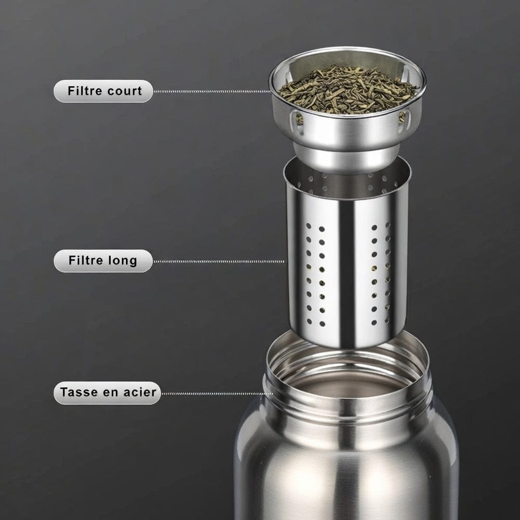 Mon Esprit Nature Bouteille Thermos en acier inoxydable - Fusio 2