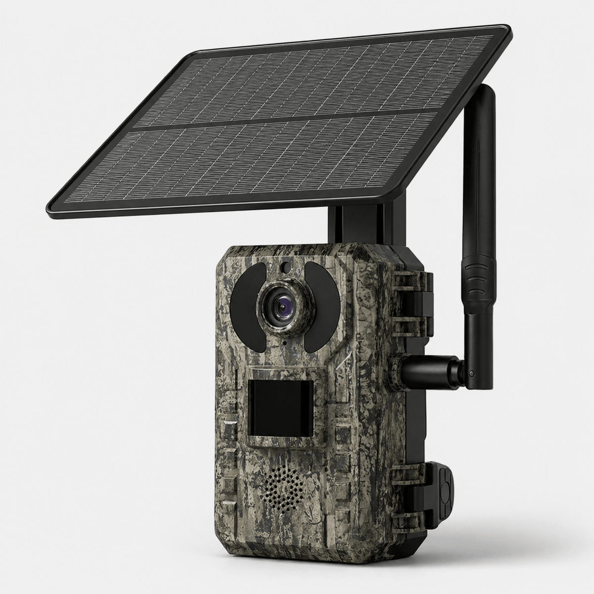 Mon Esprit Nature Camouflage Forêt foncé Caméra de surveillance cellulaire 4G avec énergie solaire - Himro