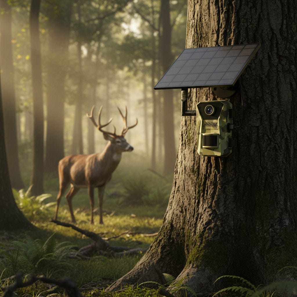 Mon Esprit Nature Camouflage Forêt foncé Caméra solaire de chasse et de sentier - Hunt Pro