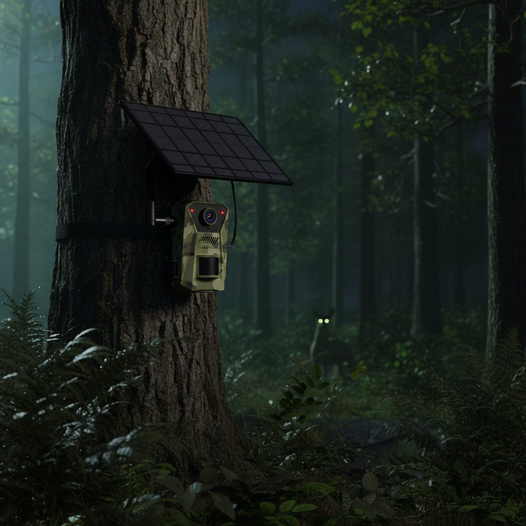 Mon Esprit Nature Camouflage Forêt foncé Caméra solaire de chasse et de sentier - Hunt Pro