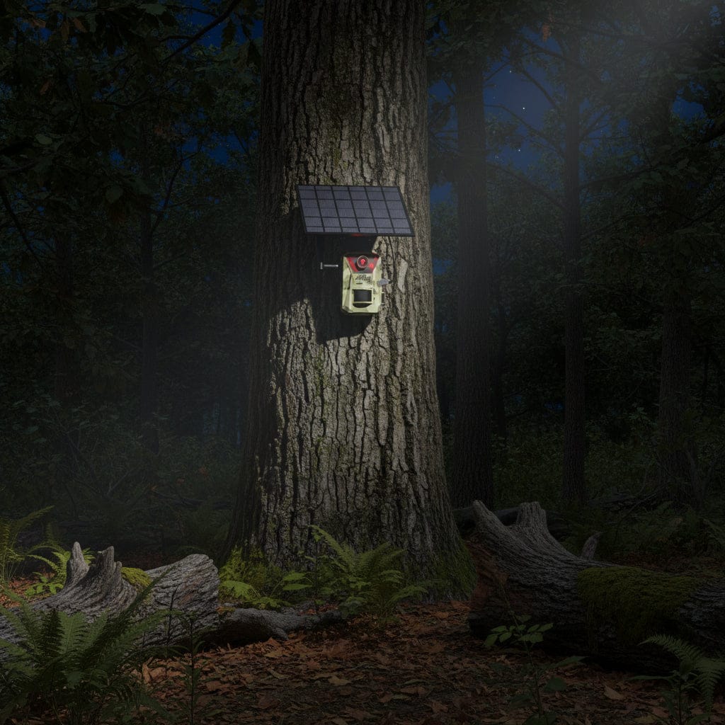 Mon Esprit Nature Camouflage Forêt foncé Caméra solaire de chasse et de sentier - Hunt Pro