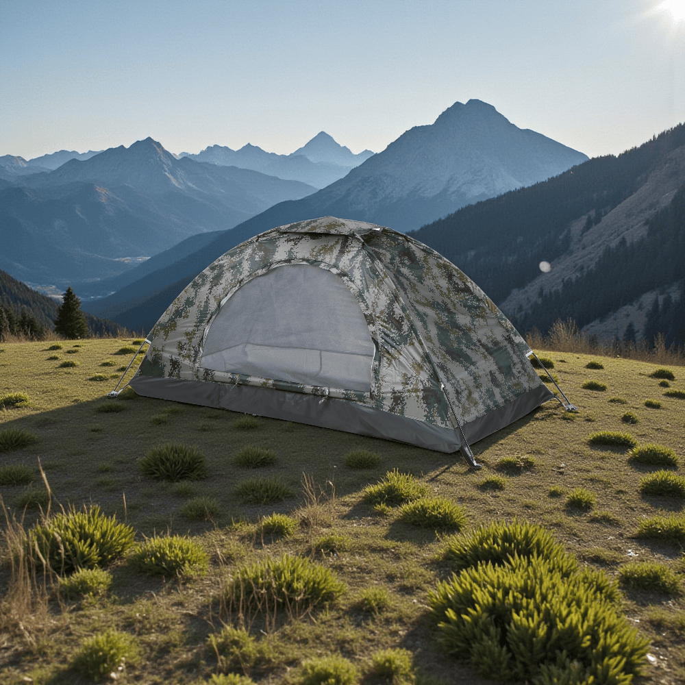 Mon Esprit Nature Camouflage Forêt foncé Tente de camping militaire - Tenteo Image