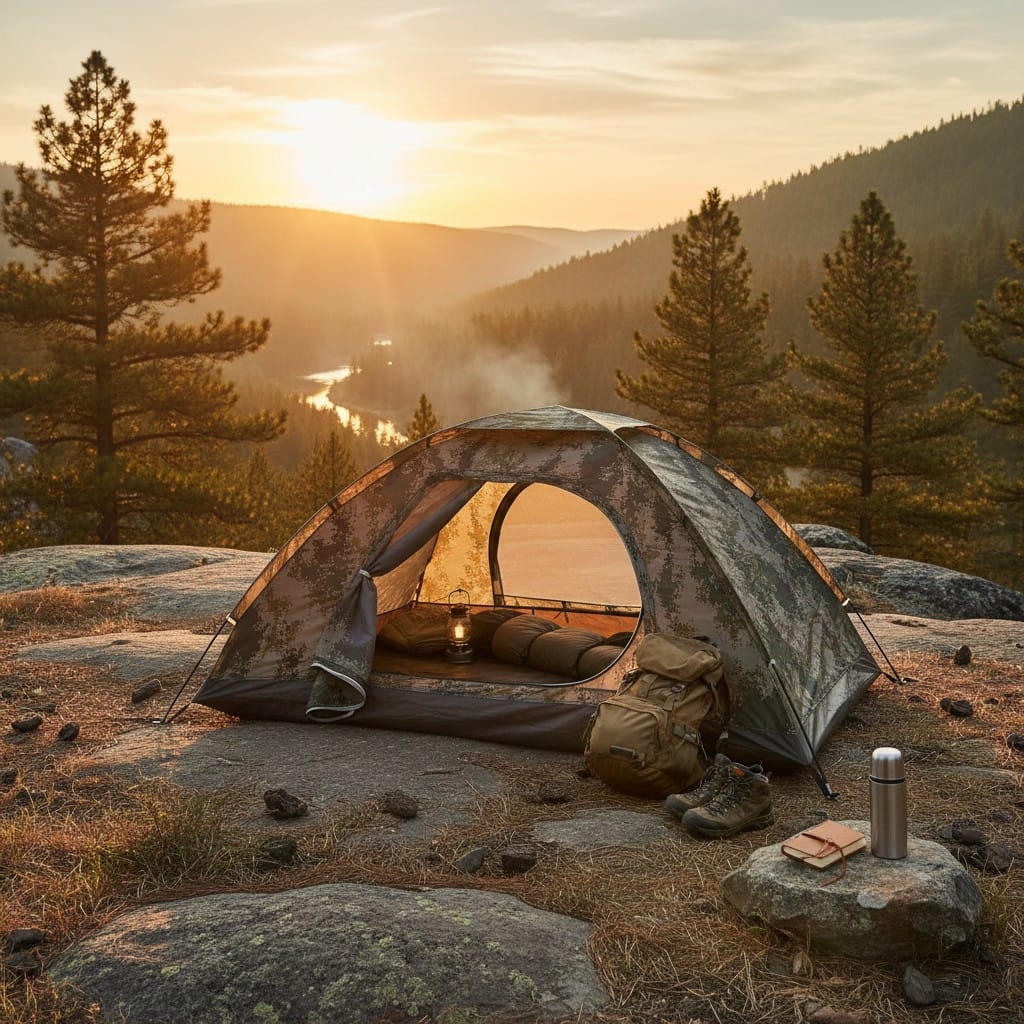 Mon Esprit Nature Camouflage Forêt foncé Tente de camping militaire - Tenteo
