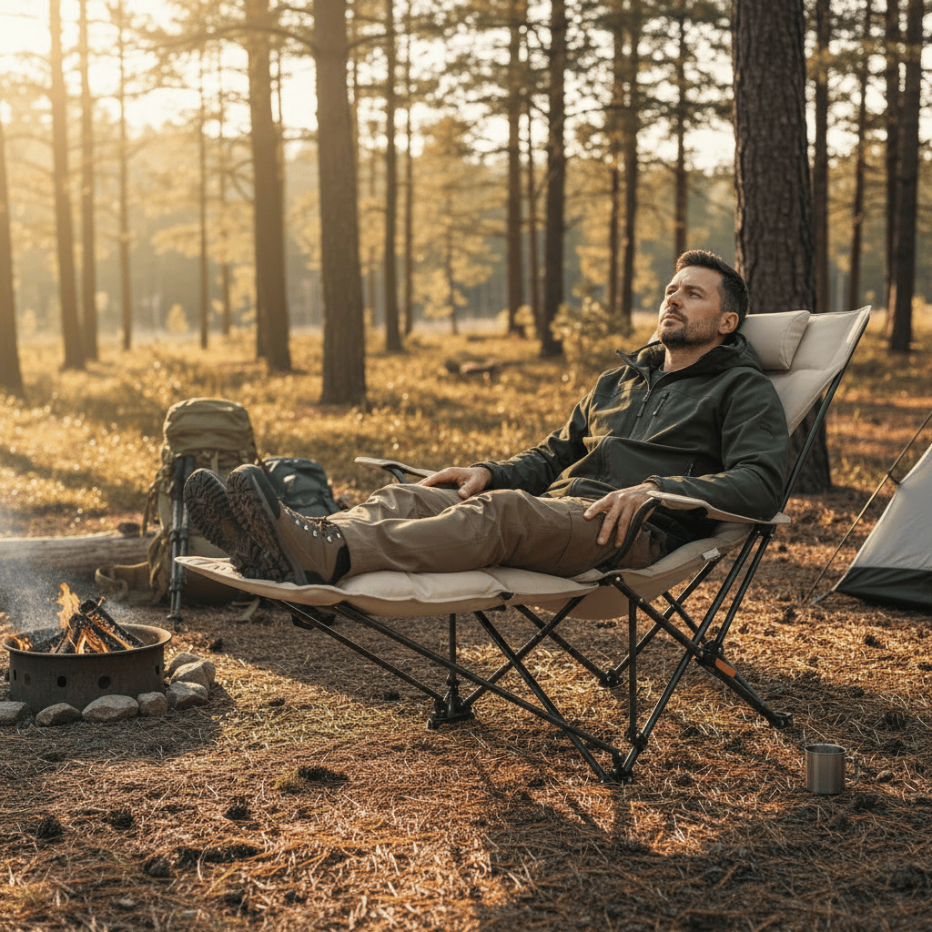 Mon Esprit Nature Chaise de camping inclinable de haute qualitée - EchoCrest