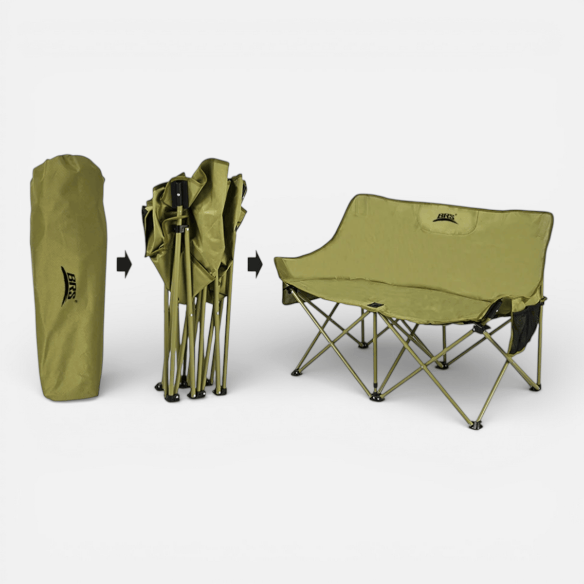 Mon Esprit Nature Chaise double pliable de camping - Jusska