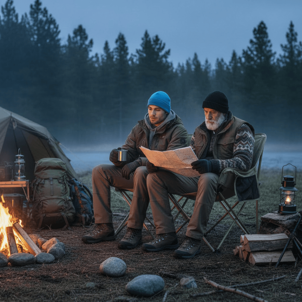 Mon Esprit Nature Chaise double pliable de camping - Jusska