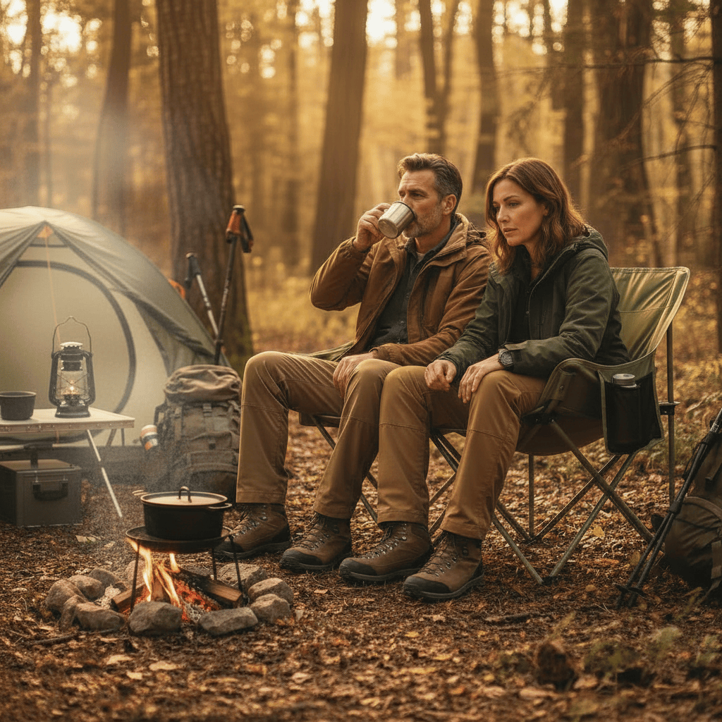 Mon Esprit Nature Chaise double pliable de camping - Jusska Image