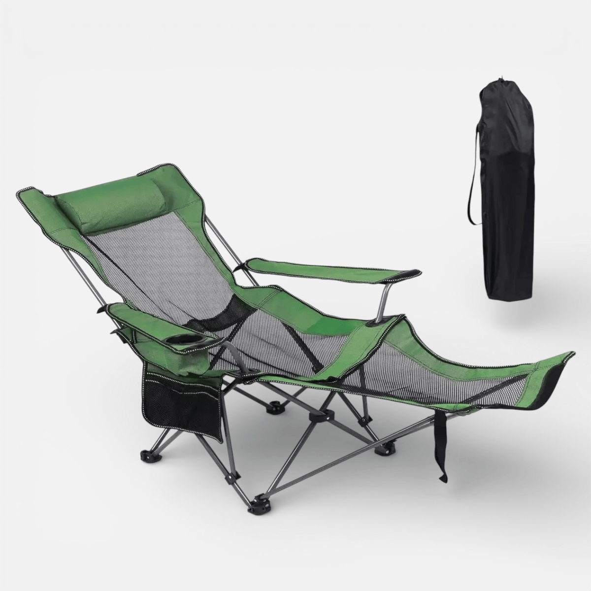 Mon Esprit Nature Chaise longue de camping inclinable et portable - ApexDry