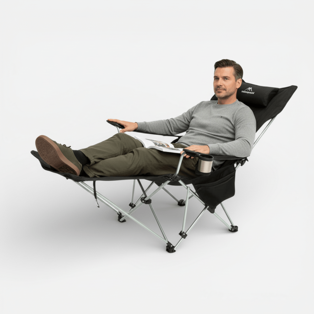 Mon Esprit Nature Chaise longue pliante de camping - Blaze