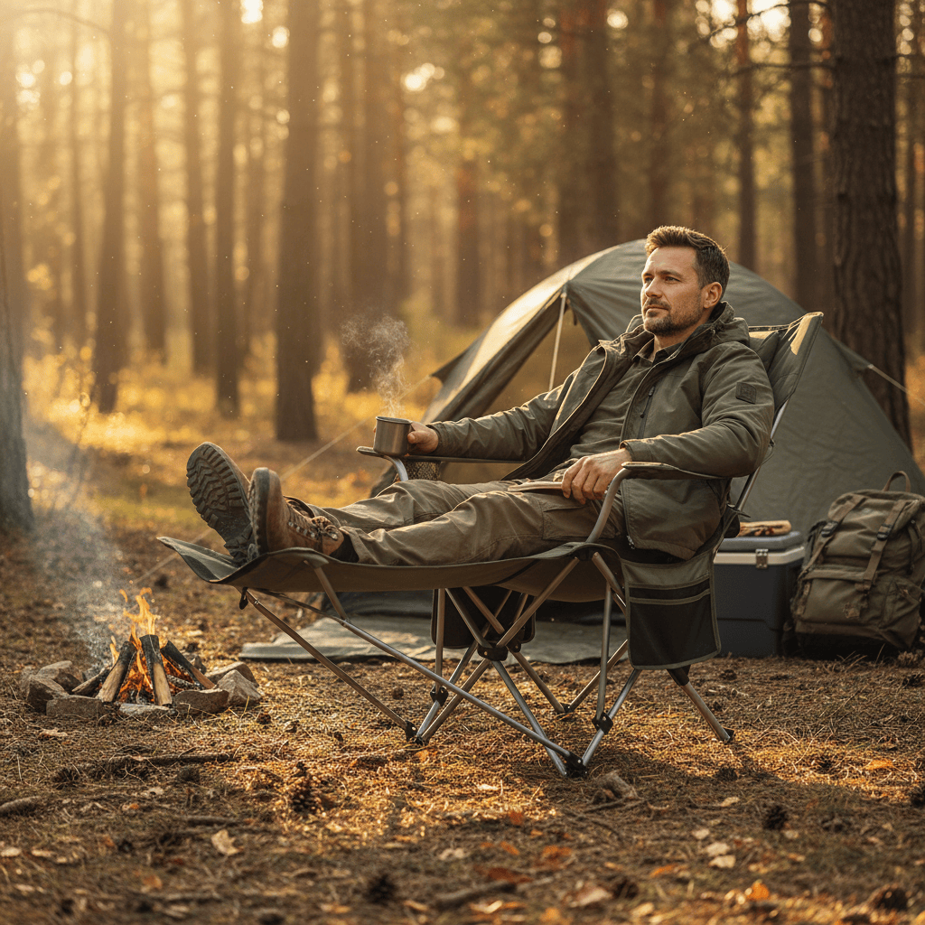 Mon Esprit Nature Chaise longue pliante de camping - Blaze