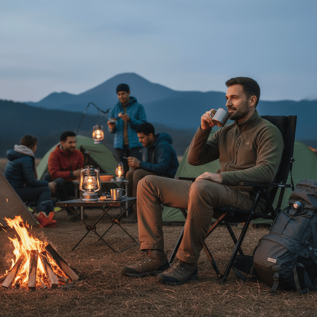 Mon Esprit Nature Chaise pliante extérieure portable pour randonnées - ShineTrip