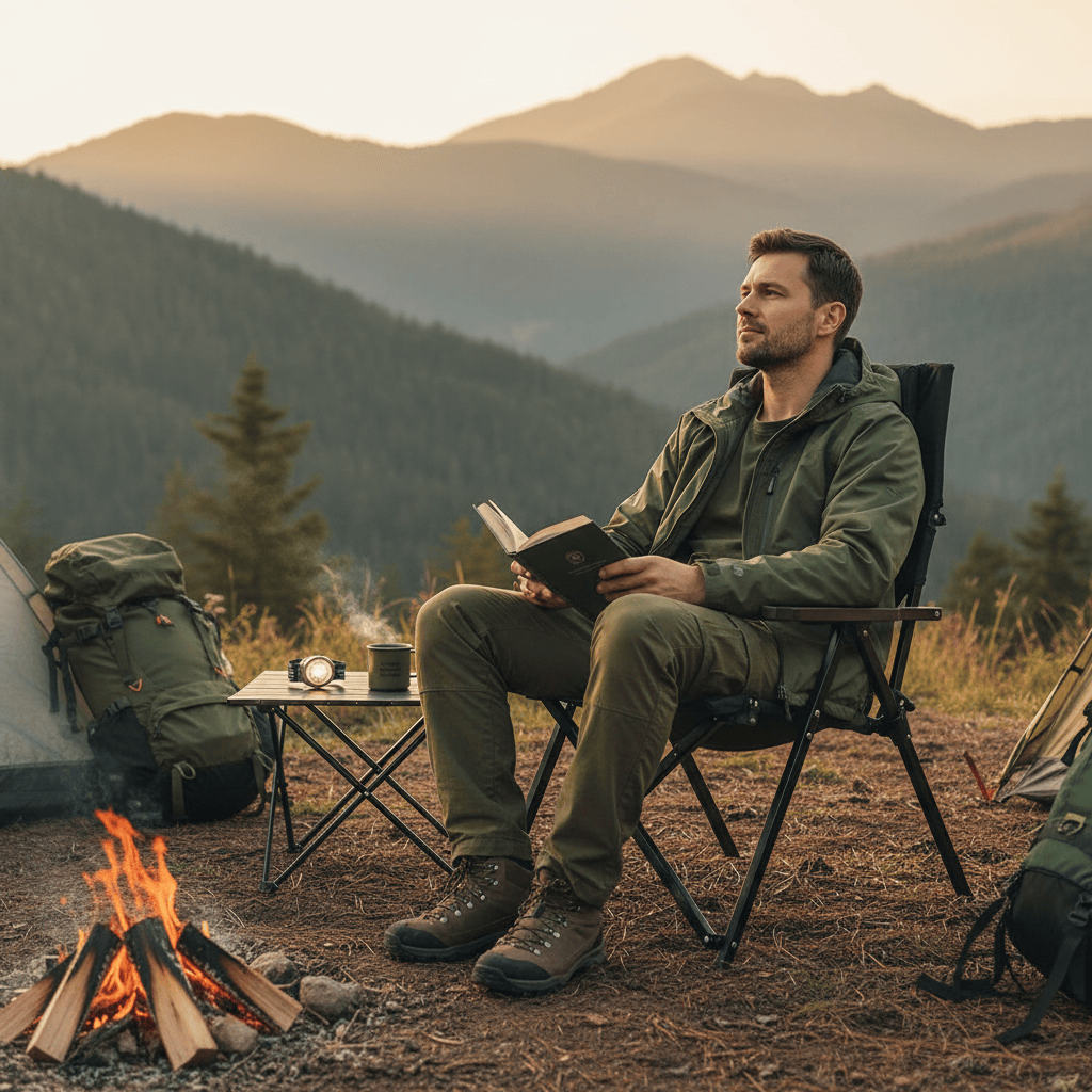 Mon Esprit Nature Chaise pliante extérieure portable pour randonnées - ShineTrip