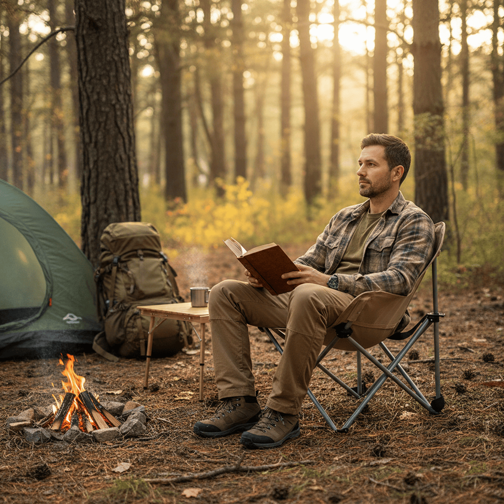 Mon Esprit Nature Chaise pliante portable d'extérieur - NomadRidge