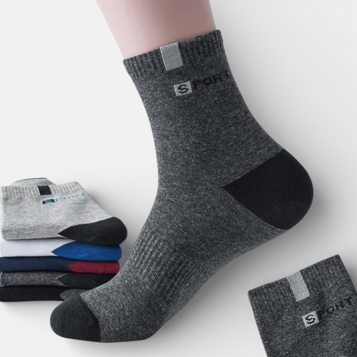 Mon Esprit Nature Chaussettes en coton de Sport x5
